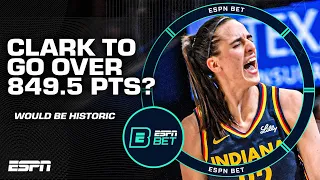 Caitlin Clark to make WNBA HISTORY?! 😱 Season PTS prop set at 849.5 PTS, never done by a rookie 👀