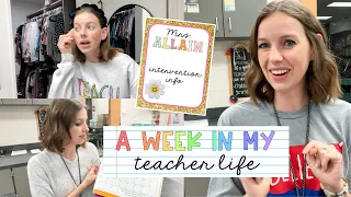A WEEK IN MY TEACHER LIFE | intervention binder, back to vlogging