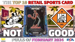 HUGE CONTROVERSY AT NUMBER 1! 🧐 | The Top 10 RETAIL Sports Card Pulls of February 2024 💘