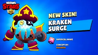 New Skins Kraken Surge, Unlocking, Winning and Losing Animation Pose - Brawl Stars