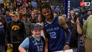 Wholesome: Ja Morant gifts game-worn shoes to emotional young fan