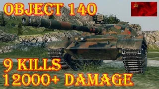 Object 140  12000+ DMG, 9 Kills  World of Tanks