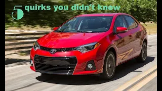 5 quirks you didn't know the 2016 Toyota Corolla had