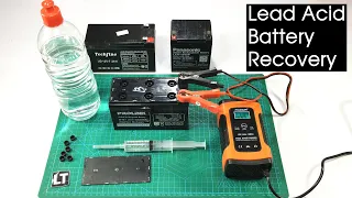 Sealed Lead Acid Battery Recovery / How to refill lead acid battery