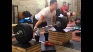 Oleg Chen 165kg Block Snatch