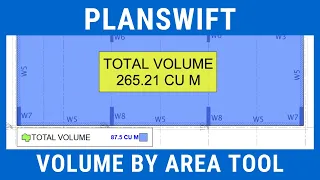 Planswift 10 | Volume by Area Tool | Template | Advanced Properties | Level 2