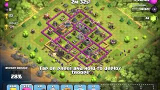 Clash of Clans  Always check if the loot is in the collectors or storages