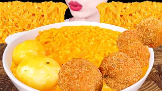 ASMR MUKBANG｜SPICY CREAMY NOODLES SHRIMP CUTLET BALLS BOILED EGG 꾸덕 크림진짬뽕 볼카츠 삶은계란 EATING SOUNDS 먹방