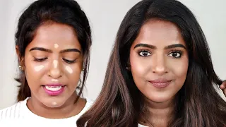My signature bronze glam makeup look!Indian Daily Glam Makeup Look❤️
