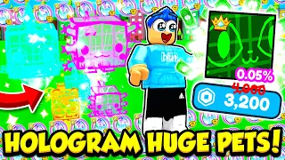 Spending TONS OF ROBUX On HOLOGRAM EXCLUSIVE EGGS In Pet Simulator X!