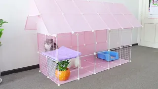 How to make a great Prefab House for Pomeranian Poodle dogs | DIY Cat Home | Mr Pet Family #0404