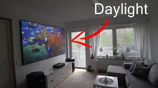 Xiaomi 4K laser projector on ALR PET Crystal screen