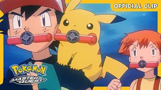 Underwater Pokémon Battle! | Pokémon: Master Quest | Official Clip