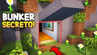 MINECRAFT: COMO HACER UN INCREIBLE BUNKER SECRETISIMO 100% INDETACTABLE! | SOLO PARA PROS