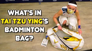 Whats in Tai Tzu Ying's badminton bag? With Kunlavut Vitidsarn, Sara Thygesen & Maiken Fruergaard