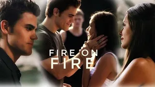 Stefan and Elena || Fire On Fire