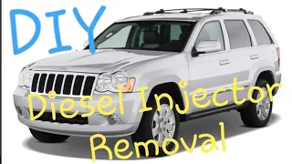 How to changeJeep Grand Cherokee diesel injector removal