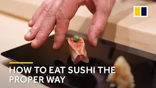 How to eat sushi the proper way