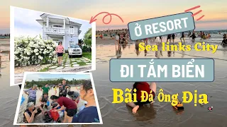 Ở khu biệt thự Sea Links City và đi bãi tắm Đá Ông Địa