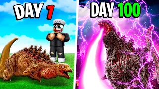 I Survived 100 DAYS as SHIN GODZILLA in KAIJU UNIVERSE