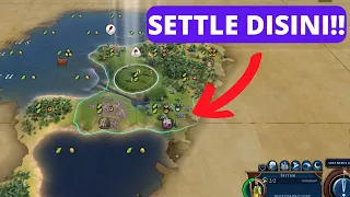 Tips milih lokasi settle pertama - Civilization VI bahasa indonesia