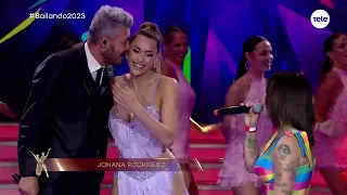 Johana Rodríguez cantó en el Bailando