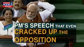 Top moments when PM Modi's sense of humour cracked up the opposition | Times Now i-Explain