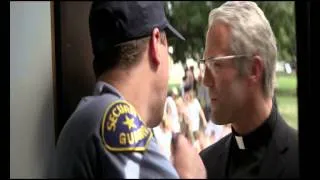 Exclusive Parker scene: Jason Statham is dressed as a priest...