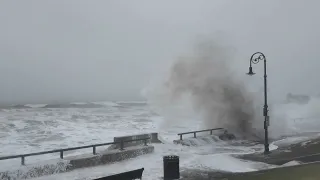 Lynn Promenade at King’s Beach: High surf: January 13, 2024