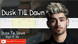 Zayn ft. Sia - Dusk Till Dawn Guitar Tab Tutorial