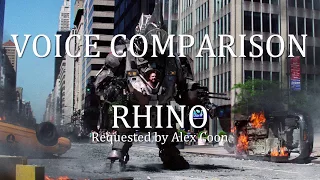 Voice Comparison: Rhino (Spider-Man)