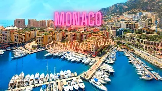 Monaco Monte Carlo Walking Tour | Sunny Day and Best Vibes | 2023 HD 4K