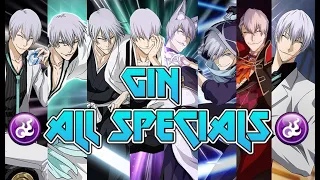 Bleach Brave Souls 💎 ALL GIN SPECIALS Till Today! Ichimaru Gin Special Moves Compilation [BBS]