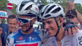 Cycling - Giro d'Italia 2024 - Mirco Maestri and Julian Alaphilippe, emotions of a great day of Giro