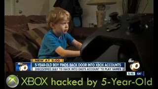 5 year old boy hacks Xbox MUST WATCH!!!!!!!