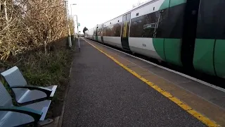 Class 377 departing Bosham.