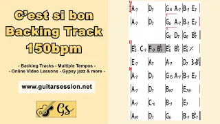 C'est si bon Gypsy Jazz Backing Track - Play Along