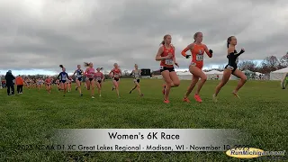 Women's 6K - 2023 NCAA D1 XC Great Lakes Regionals