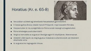 Az ókori Róma irodalma (Vergilius Horatius Catullus Ovidius)