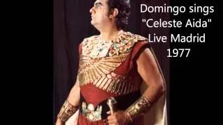 Placido Domingo sings "Celeste Aida" live Madrid 1977!!