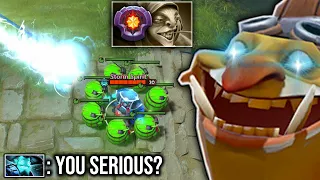 The Storm Spirit jump in the wrong side - WTF 6MINS RAGE BUYBACK!! POS5 Techies Bullying Enemy