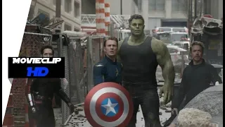 Avengers: Endgame (2019) | El Cap, Tony, Ant-Man y Hulk Viajan En 2012 | MovieClip Español Latino HD