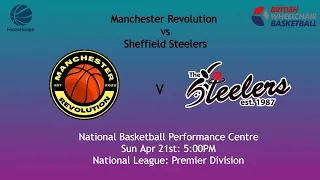 Manchester Revolution v  Sheffield Steelers Premier Division 21.04.24 5.00pm