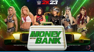 WWE 2K23 THE 2023 WOMEN'S MONEY IN THE BANK LADDER MATCH SIMULATION!