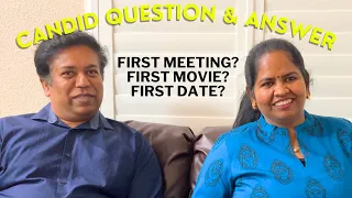 Candid Q & A - கேள்வி கணைகள் 😍  Couple Goals 😍 Questions From Friends - Sainthavi's  USA Tamil Vlog