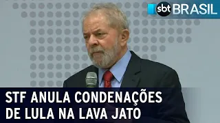 Por 8 votos a 3, STF anula condenações de Lula na Lava Jato | SBT Brasil (15/04/21)