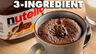 3 Ingredient Nutella Brownies In A Mug Recipe!