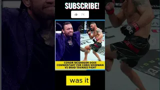 Conor Mcgregor--Does Drunk Commentary for Chris Weidman Vs Brad Tavares Fight #conormcgregor #ufc