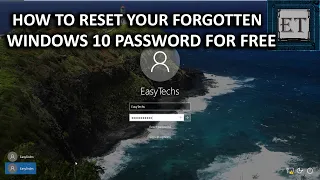 How to Reset Your Forgotten Windows 10 Password For Free