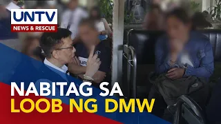 Babaeng umano’y pekeng illegal recruiter, nahuli sa mismong tanggapan ng DMW